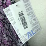 LuLaRoe Lola Skirt Black Floral Lace over Bright Neon Pink Lining Sz XL NWT Photo 6