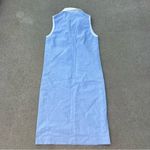 Vintage Vicky Vaughn Junior Blue Sleeveless White Polo Collar Shirt Dress Photo 4
