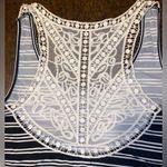 Derek Heart Plus Striped Trapeze Dress with Crochet T- back - size 1X Photo 3