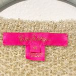 Lilly Pulitzer  Simora Cardigan Metallic Gold Tweed Fringe Medium Photo 3