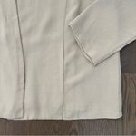 Eileen Fisher  Woman Textured 100% Silk Open Front Jacket Butter Yellow Cream 1X Photo 1