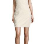 Badgley Mischka Belle • Vail Dress sheath mini cocktail Ivory Gold metallic Photo 3