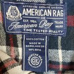 American Rag SOFT Red & Black Long Sleeve Button Up Women Size L Flannel Shirt Photo 5