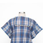Sea New York Plaid Flannel Dress Size 4 Blue Photo 8