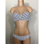 Tommy Bahama New. navy and white bikini top. Retails $179 Photo 3