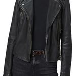 All Saints Cargo Biker Leather Jacket Photo 1