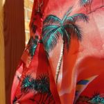 Winnie Fashion hawaii Hawaiian MuuMuu Hawaiian Dress Floral dress Red Size M Photo 3