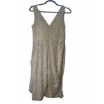 Laundry by Shelli Segal  White Sequined Dress - Size S Photo 3