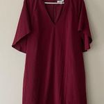 H by Halston  Maroon Casual Shift Dress Size 8 Photo 1