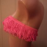 Victoria's Secret NWOT Victoria’s Secret Tavik Neon Pink Fringe Swim Top Size XS Photo 3