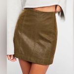 Free People Vegan Suede MODERN FEMME Mini Skirt Size 0 Photo 7