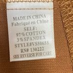 NEW Farrow Brown Corduroy Velvet Velour Button Front Mini A Photo 4