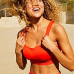 Free People Movement  Make A Move Sports Bra Tango Red Adjustable Straps  Photo 0