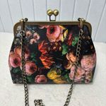 Women Small Retro Purse Vintage Top Handle Handbag Kiss Lock Shoulder Bag Black Photo 1