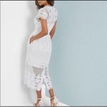 Ted Baker  London Emelia Lace Eyelet Tulip Dress Women’s Size 2 in White - EUC! Photo 2