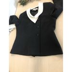 Le Suit  Essentials Women Black Jacket 3 Buttons 10P Office Siren Clueless Preppy Photo 9