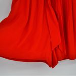 Aritzia Wilfred Georgette High Waist Tie Pleated Shorts in Red Women's S Photo 4