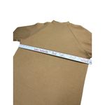 GB  Camel Tan Ribbed Tunic Sweater Dress Small Balloon Sleeves High Neck Trendy Photo 8