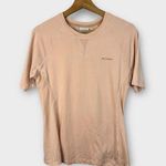 Columbia Womens Small Maplegate Short Sleeve Stretch T-shirt Top Hiking Pink Photo 0