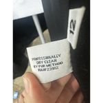 Genuine Fox Fur Collar Trench Coat Jacket Size 12 100% Wool Black Finland​​​​​ Photo 8