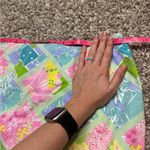 lilly pulitzer skirt ladies mini floral vintage Diamond Lobster Pink Size 10 Photo 4