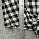 Madewell Button Back Buffalo Check Tie Tee Short Sleeve Gingham Women's Small Photo 6