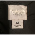 wilson's leather Vintage  Sz M Womens MAXIMA Collarded Peplum Motorcycle Vest Photo 3
