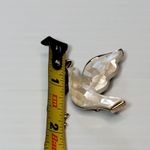 LC Liz Claiborne Mosaic Mother Of Pearl Dove Of Peace Bird Pin Brooch Vtg Signed White Photo 4