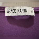 Grace Karin  Women 3/4 Chiffon Sleeve Dressy Blouse Wrap Elastic Shirt XL Photo 4