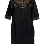 Threads Clasilks Womens XS Kurti Black Gold Photo 0