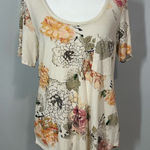 Babaton Aritzia  floral scoop neck short sleeve tshirt size M BIN Q‎ Photo 0