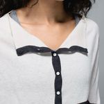 Lululemon  After Class Cardigan Heathered Beige & Black Size 4 Photo 6