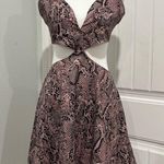superdown Blush Pink Snake Print Dress Size L Photo 0