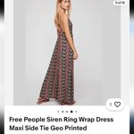 Free People Geo Printed Maxi Dress Size Medium Siren Ring Wrap Photo 1