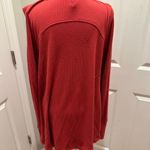 Free People  Malibu Thermal Top medium red V-Neck Long Sleeve Pullover Women Photo 3