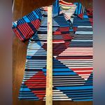 Allison Daley  Blouse Shirt Petite PS/P Red White Blue 4th of July Pool Party Photo 6