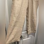 Coldwater Creek NWT  Size 16P Flax 100% Linen Pull On Straight Leg Pants Beachy Photo 1