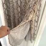 Entro Shirt Dress Snakeskin NO SIZE TAG Beige and Brown Patterned PTP 25” Photo 2