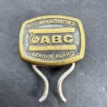Vintage Keychain ABC BOWLING Key Ring Fob Most Improved Average LEAGUE AWARD 🎳 Photo 0