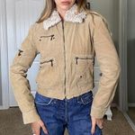 Dollhouse Vintage  tan corduroy jacket with faux fur lining Photo 0