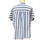 Stateside  Oversized Classic Stripe Poplin Popover Dolman Oversized Blouse XS Photo 3