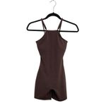 Buffbunny Ivy Bodysuit 6” Journey Dark Brown With Lattice Back Photo 3