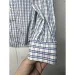 Gap  Men’s M Blue White Plaid Button Down Shirt Long Sleeve Classic Fit Photo 6
