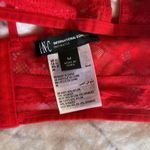 INC  red lacey cross back wireless bra M Photo 3