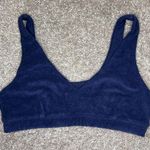 Aerie Offline Blue Terry Cloth Recharge Sports Bra Photo 1