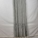 Hailey & Co. Womens Maternity Dress L White Black Striped Ruffled Maxi Tiered Photo 8