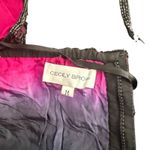 Cecily Brown Silk Beaded Halter Top Ombre Size M Black Pink Formal Evening Size M Photo 5