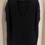 August Silk  Black V-Neck Sweater Photo 0