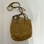 Madewell Zip-Top Transport Crossbody Croc Embossed Leather Edition Tote Bag Photo 3