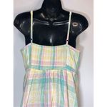 Old Navy  Women's Spaghetti Strap Tie Front Plaid Mini Dress Multicolor Size Larg Photo 7